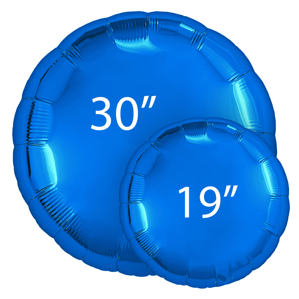 шар надувной круг 30’/ 75 см / синий