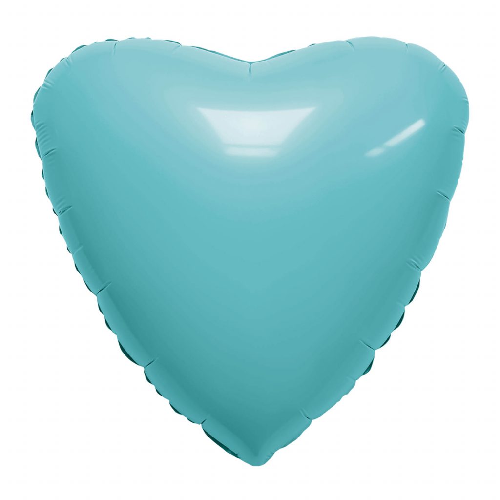 Шар Сердце 19′ / Мистик аквамарин