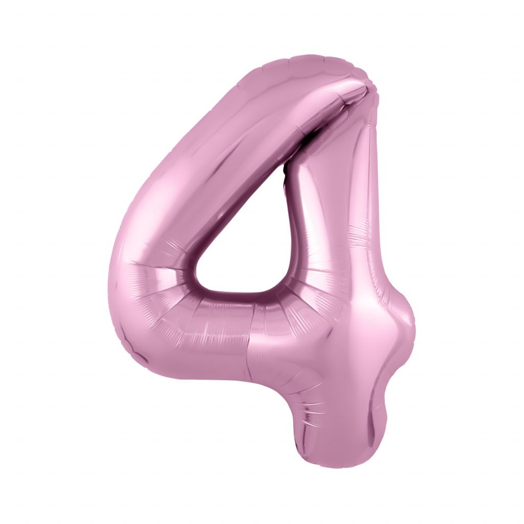 шар надувной Цифра 4 Slim Фламинго