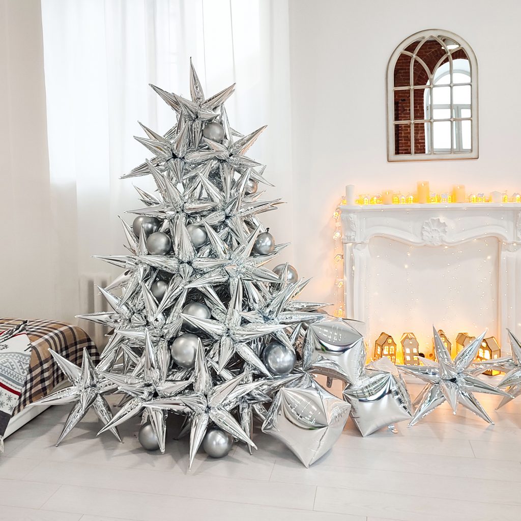 Шар 3D Составная звезда 26″/66 см / инд.упаковка