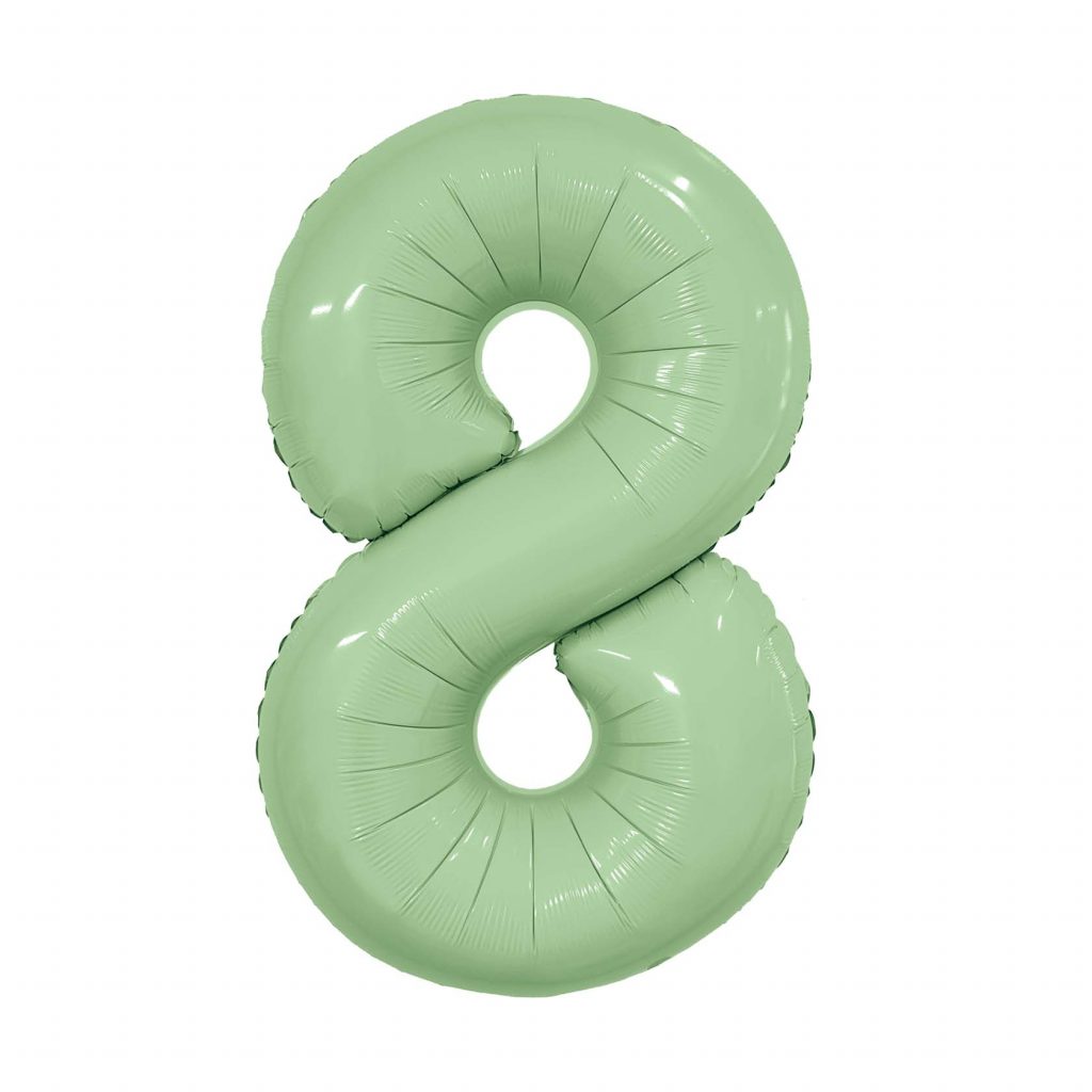 шар надувной Цифра 8 Slim Олива