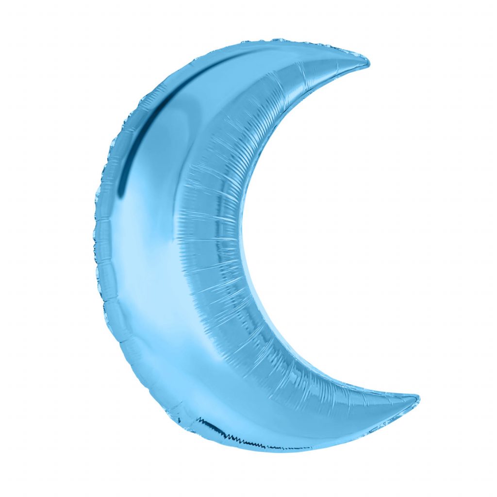 Шар Месяц 32′ / Холодный голубой / инд.упаковка