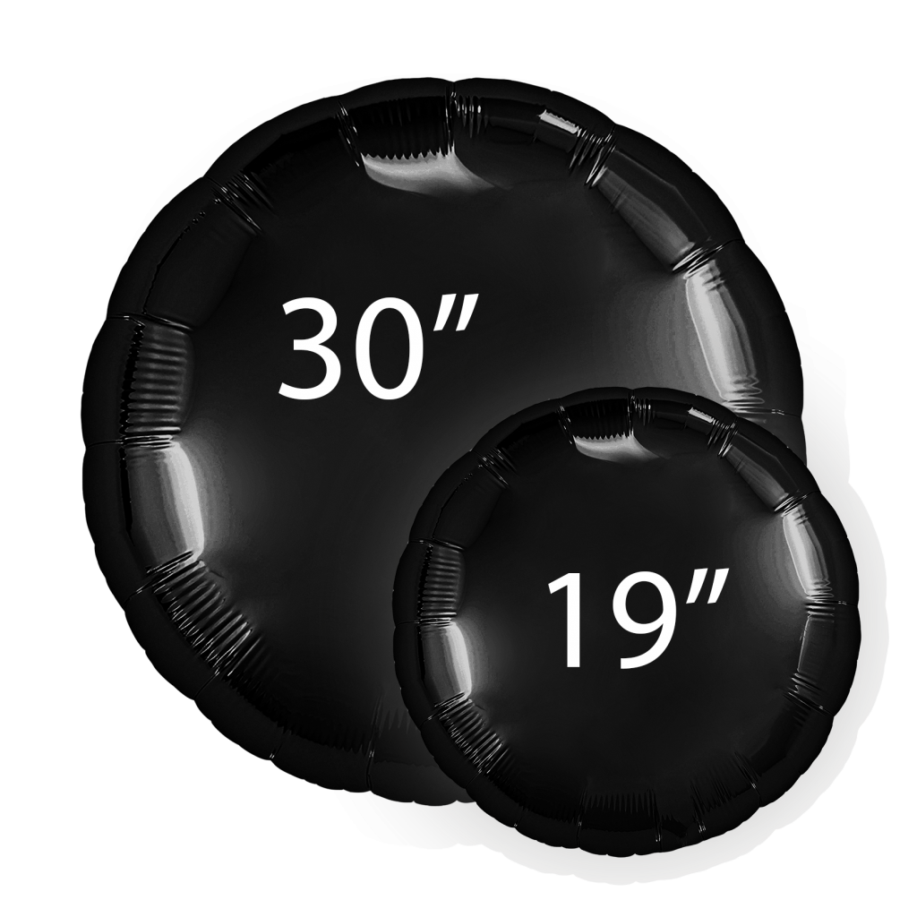Шар Круг 30′ / Черный / инд.упаковка