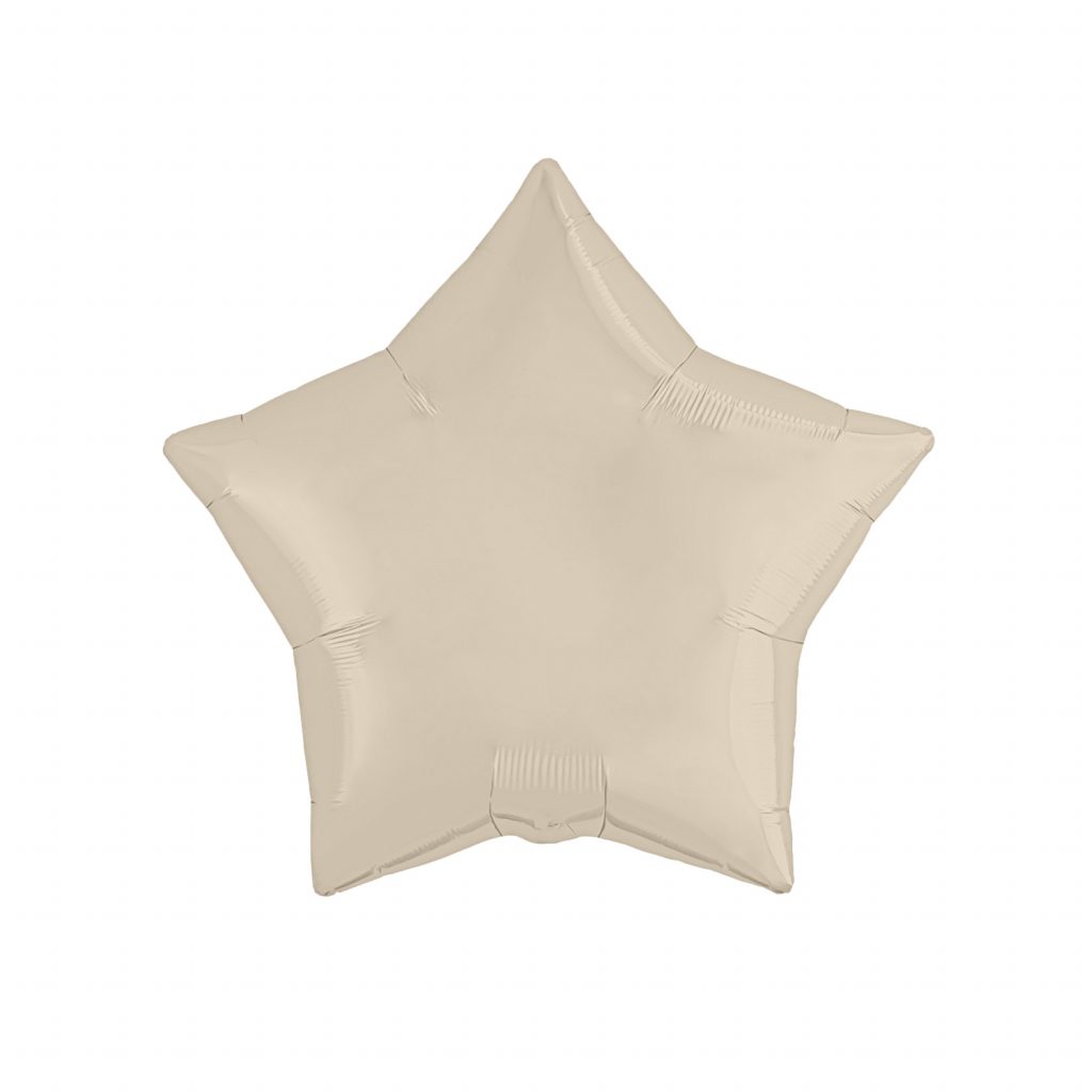 Шар надувной Мини звезда 5″ / 13 см, Мистик крем без клапана