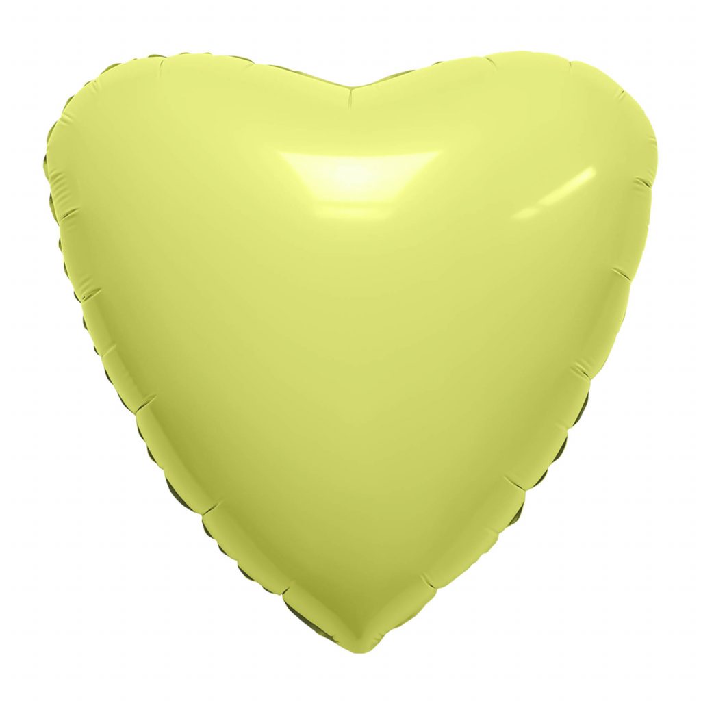 Шар Сердце 19″ / Мистик лимон