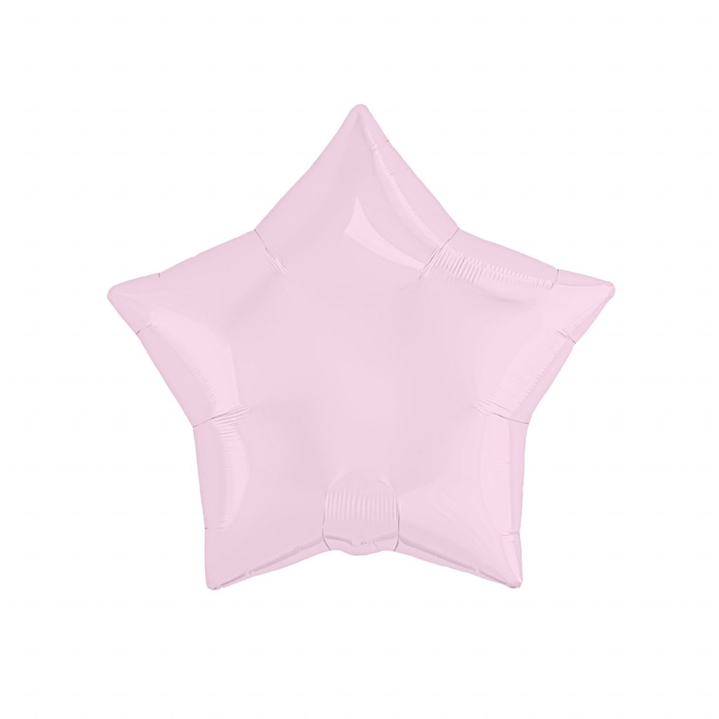Шар надувной звезда 9″ / 23 см, Зефирный без клапана