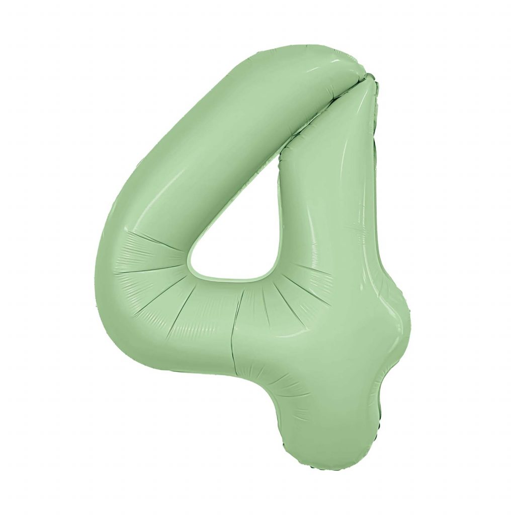 шар надувной Цифра 4 Slim Олива