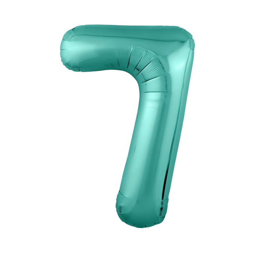 шар надувной Цифра 7 Slim Бискайский зеленый