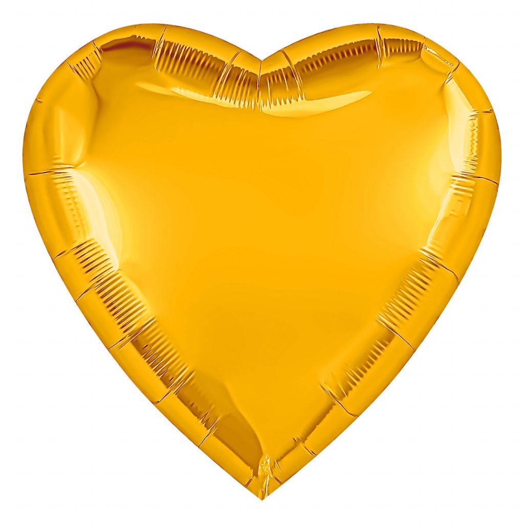 Шар Сердце 36″ / Янтарь Бохо / инд.упаковка