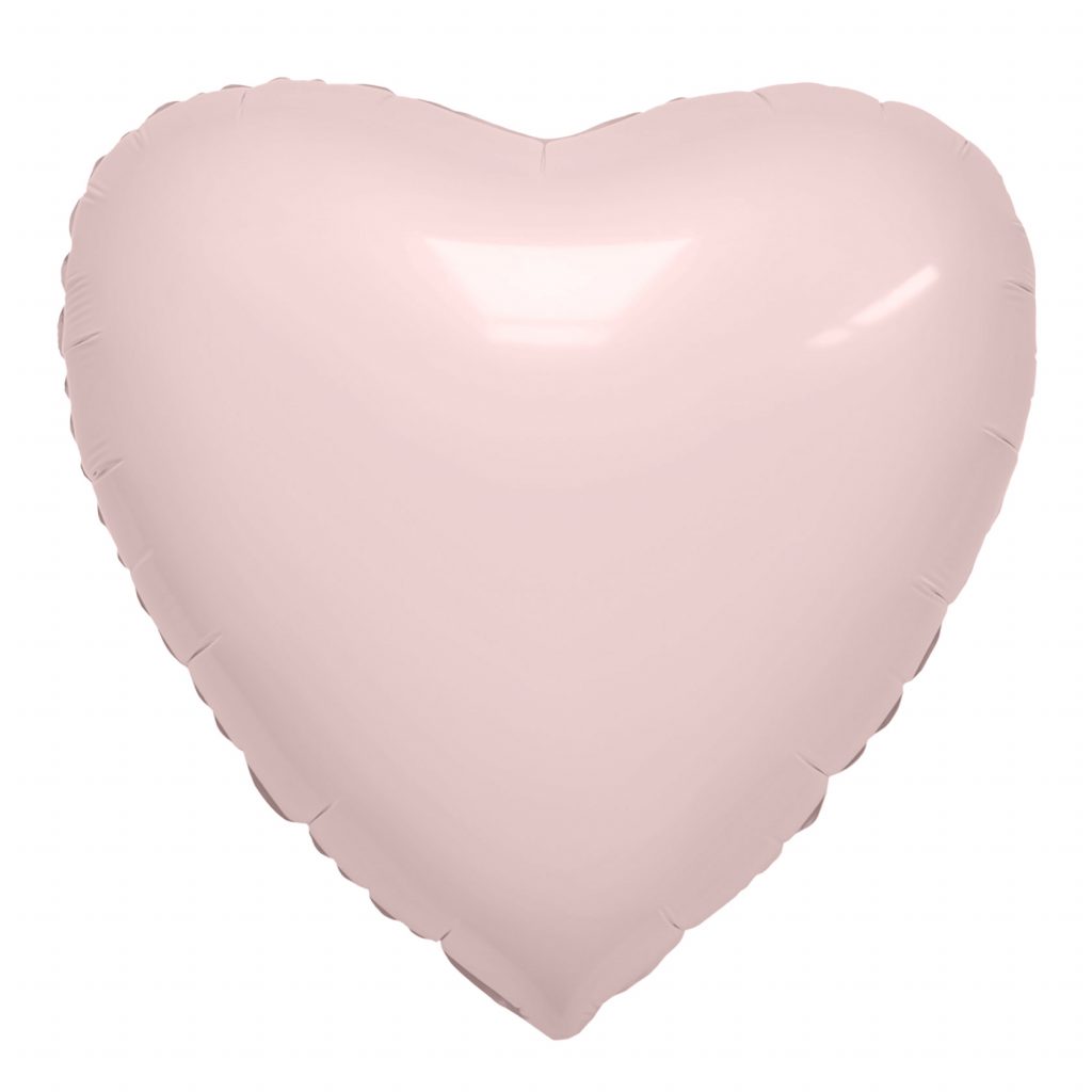 Шар Сердце 19″ / Пыльная роза