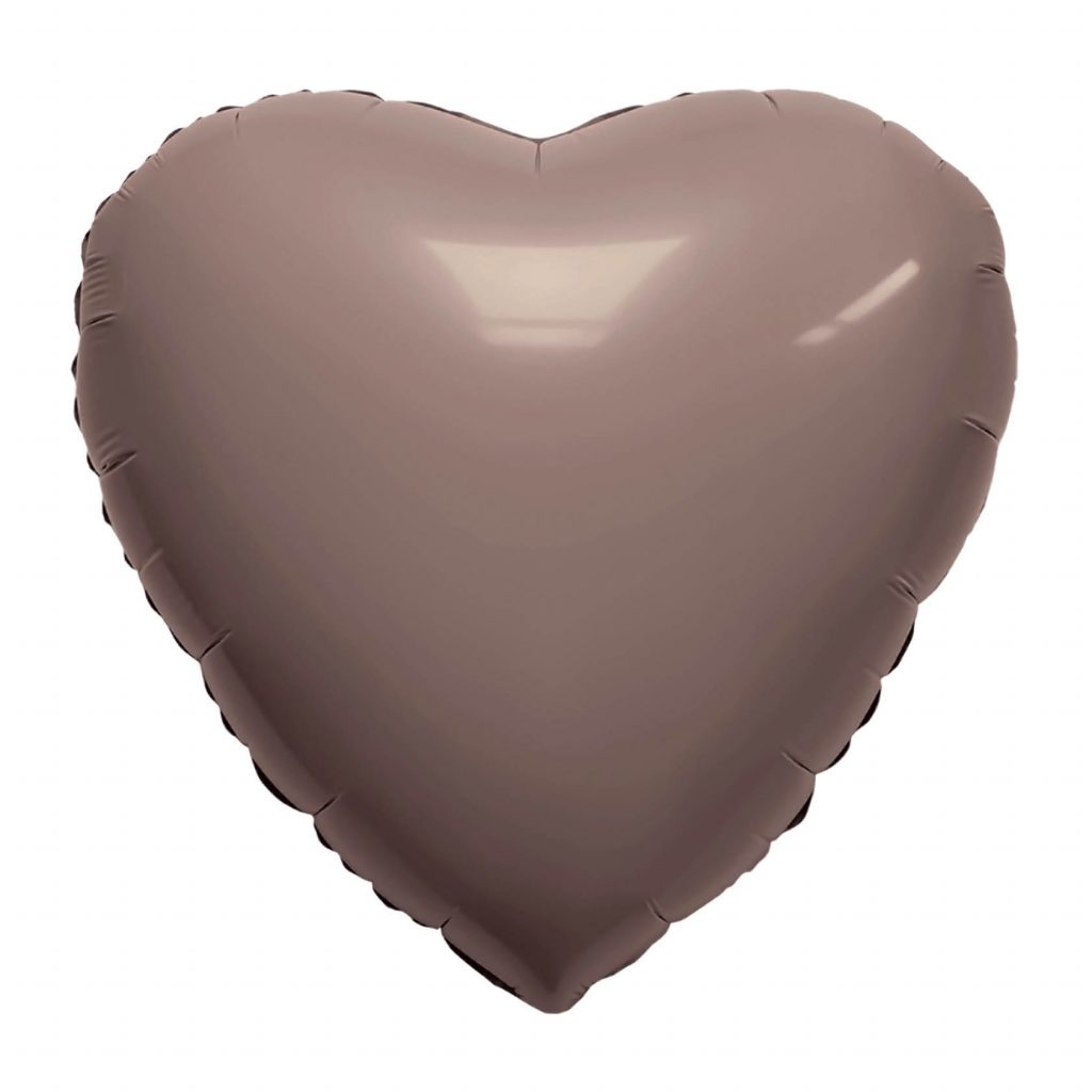 Шар Сердце 19″ / Мокко