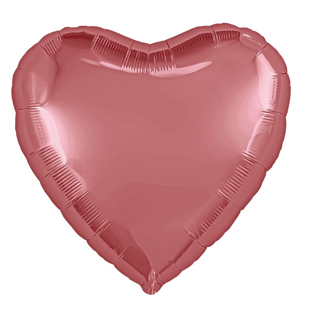 Шар Сердце 19″ / Медный Бохо