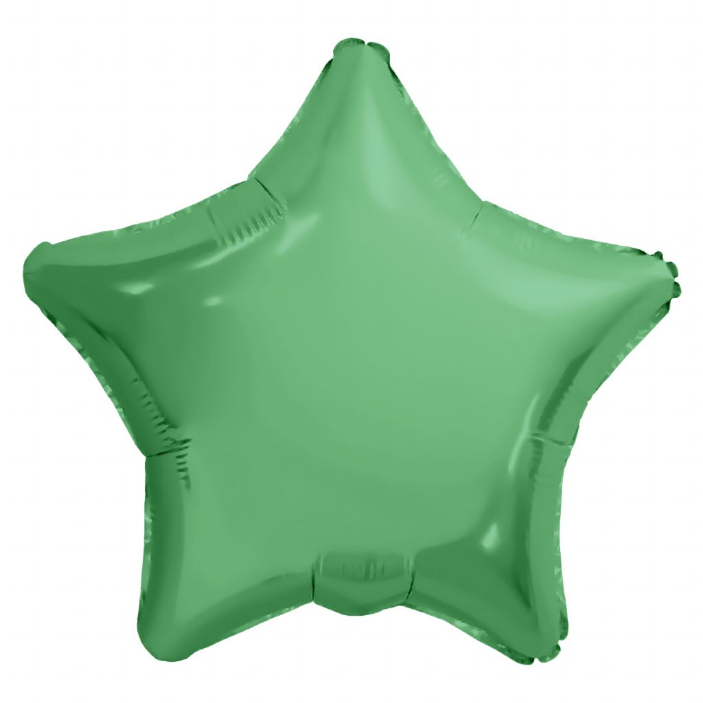 Шар Звезда 19″ / Зеленый мох Бохо