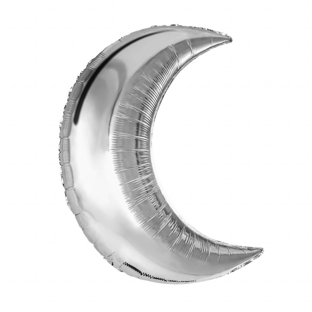 Шар Месяц 32′ / Серебро / инд.упаковка