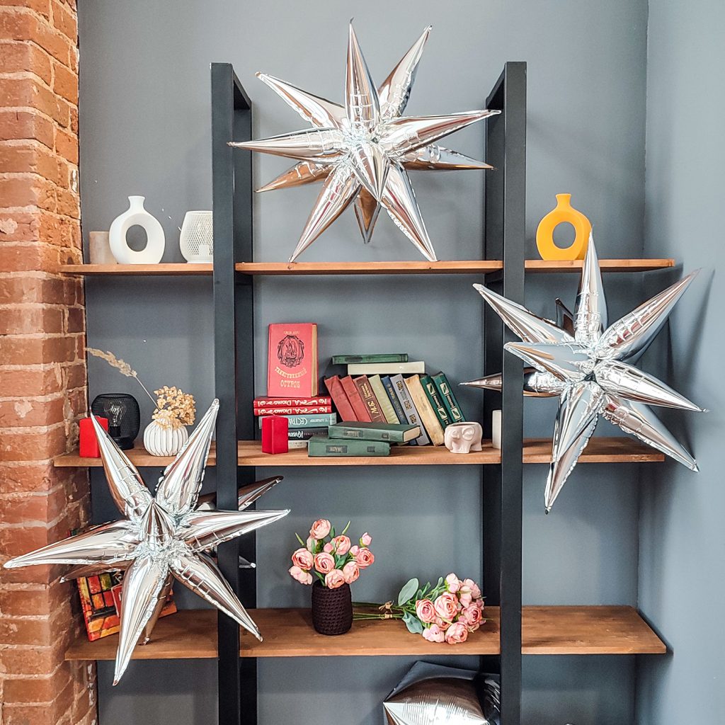 Шар 3D Составная звезда 26″/66 см / инд.упаковка