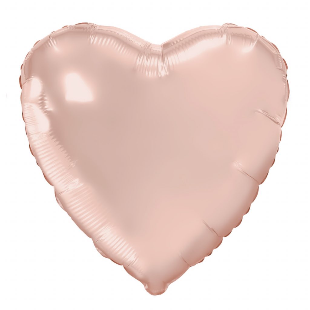 Шар Сердце 19′ / Мистик розовое золото
