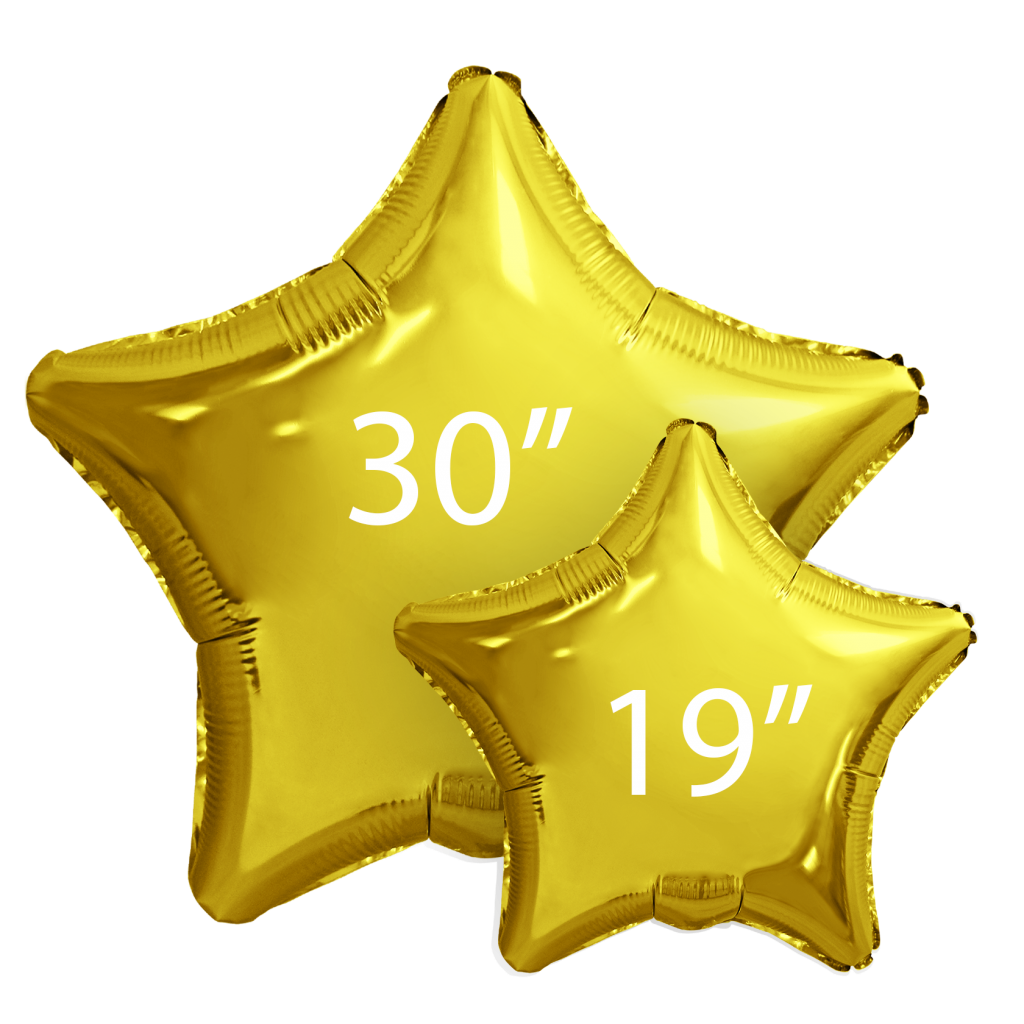 Шар Звезда 30′ / 76,5 см / Золото