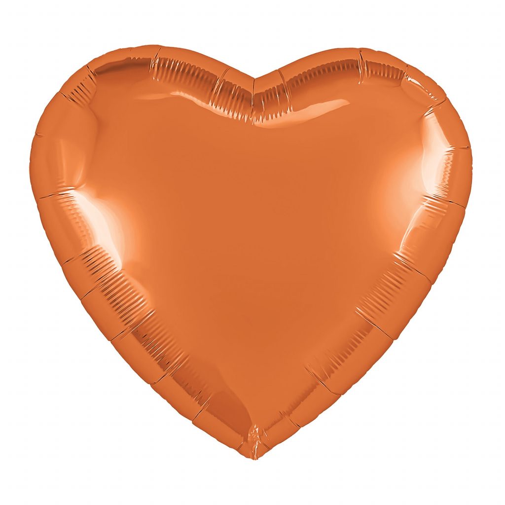 Шар Сердце 19″ / Папайя