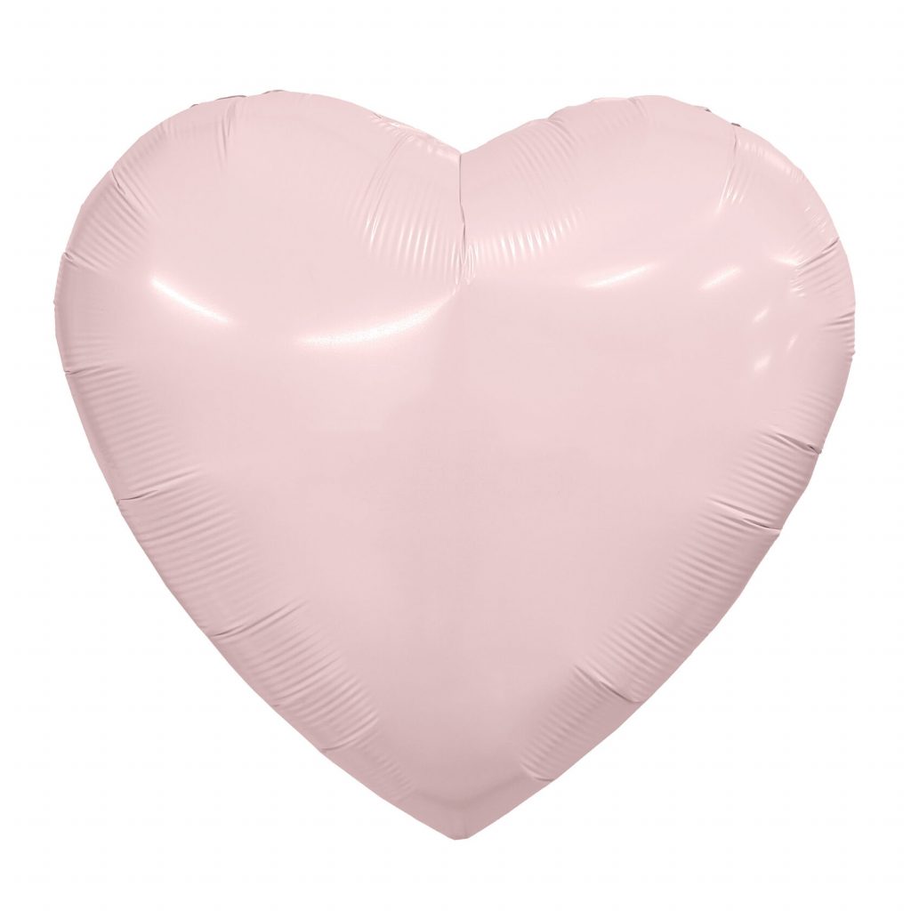 Шар Сердце 36» / Пыльная роза / инд.упаковка