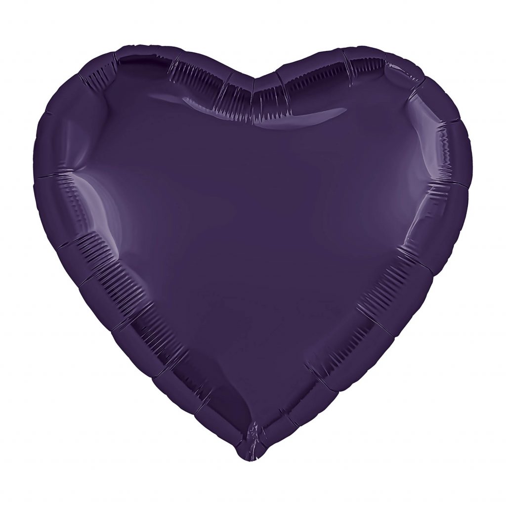 Шар Сердце 36» / Темно-фиолетовый / инд.упаковка