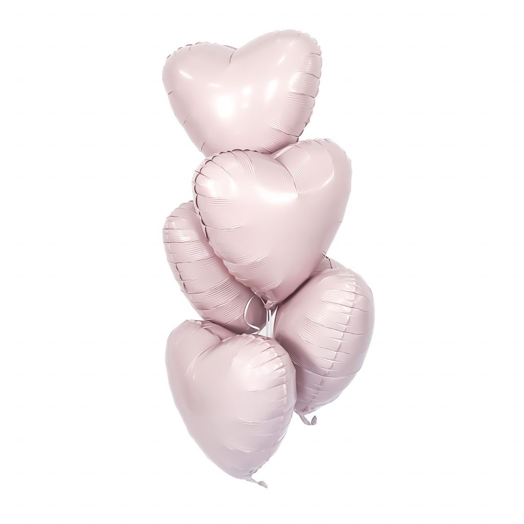 Шар Сердце 19″ / Пыльная роза