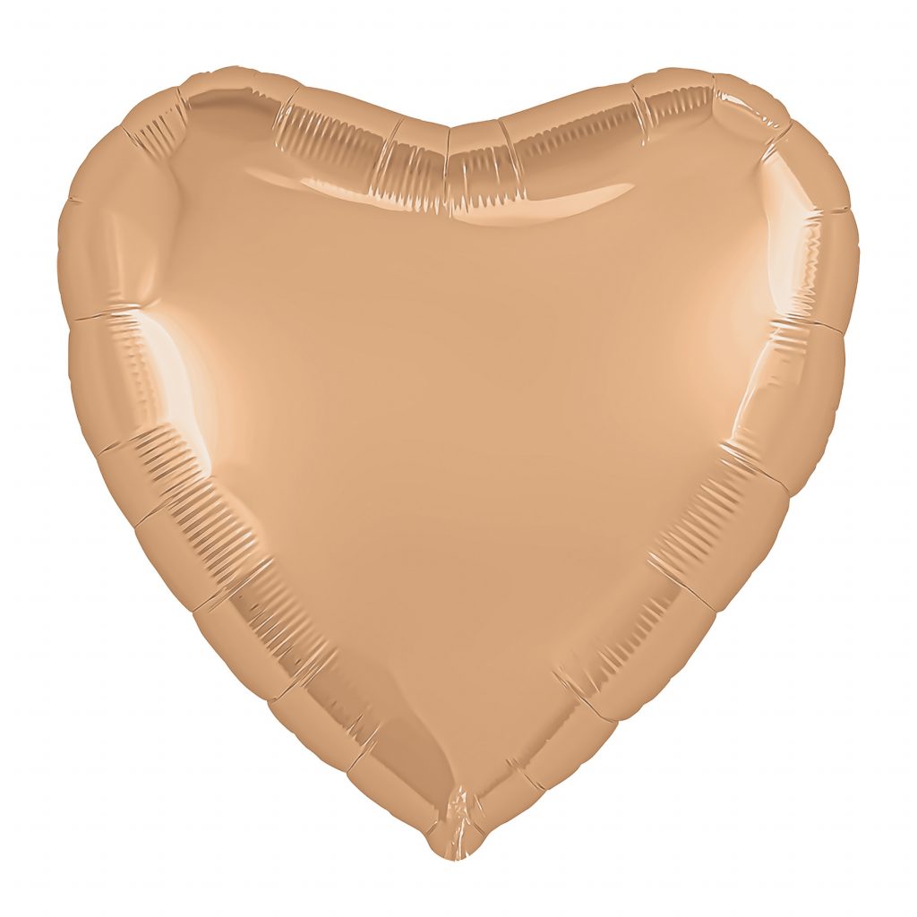 Шар Сердце 30″ / Персиковый пух / инд.упаковка