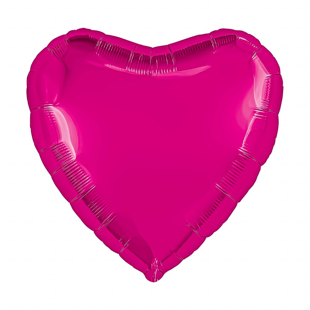 Шар Сердце 30′ / Фуксия / инд.упаковка