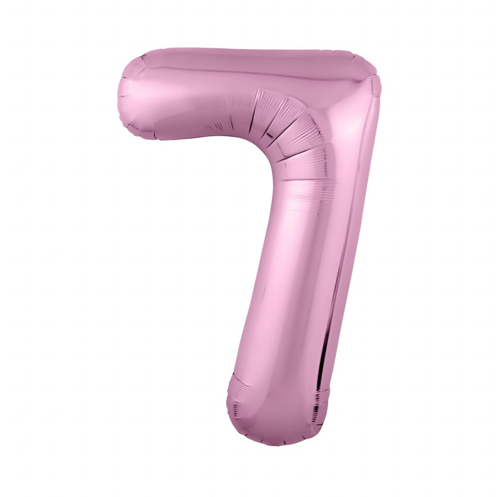 шар надувной Цифра 7 Slim Фламинго