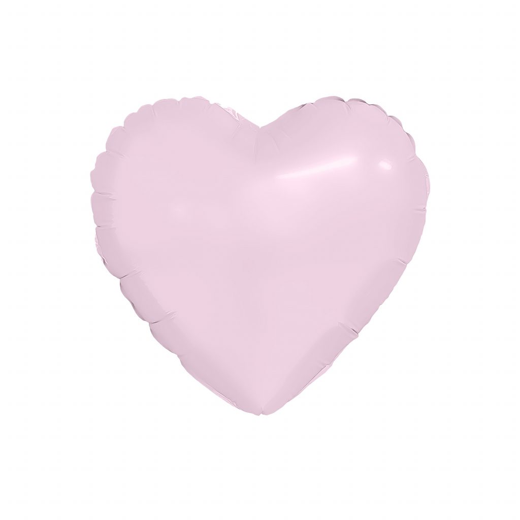 Шар надувной Мини сердце 5″ / 13 см, Зефирный без клапана