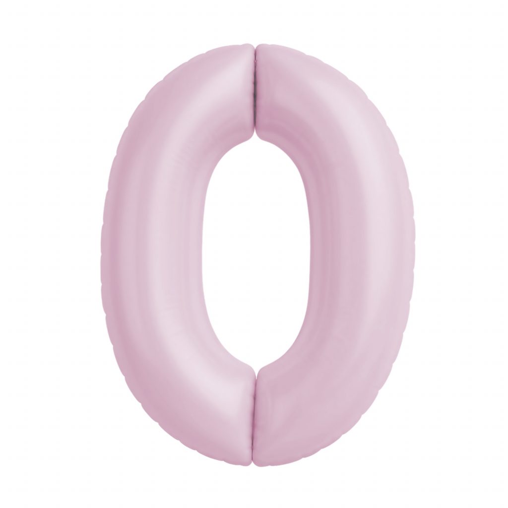 Шар надувной Цифра 0 40″ Slim