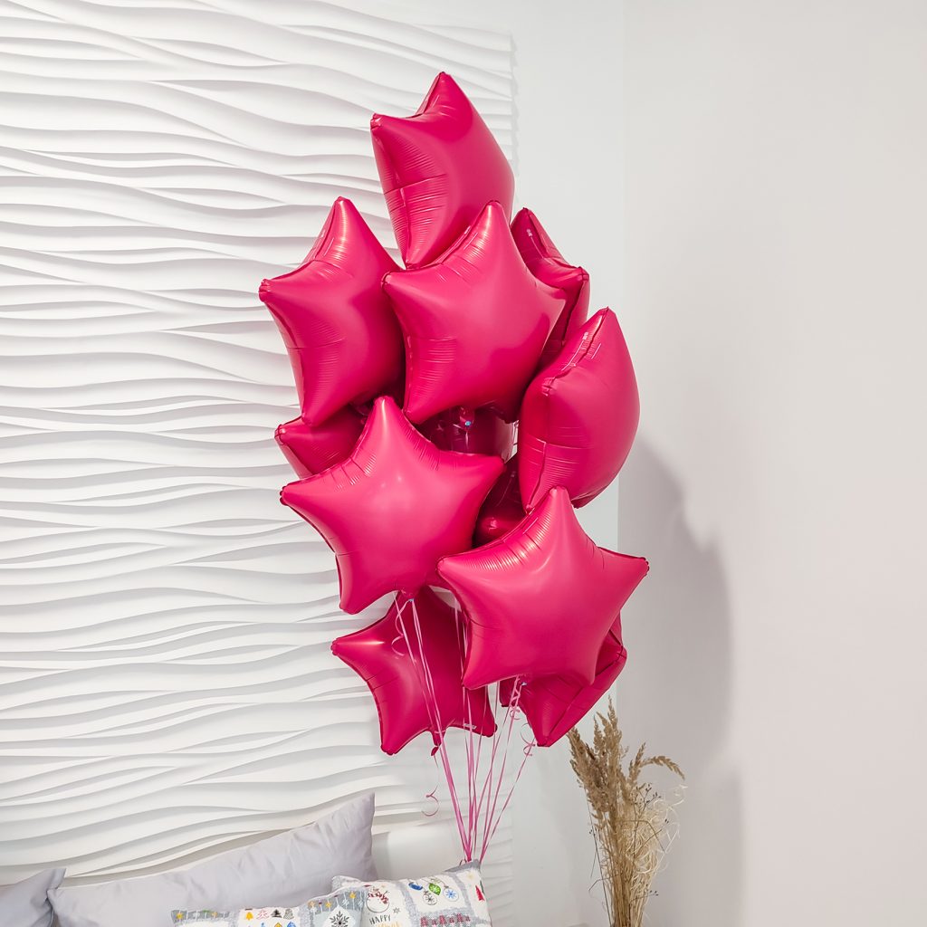 Шар Звезда 19″ / Мистик Viva Magenta