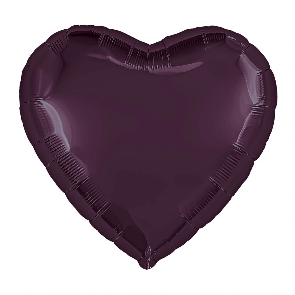 Шар Сердце 36» / Темная вишня / инд.упаковка