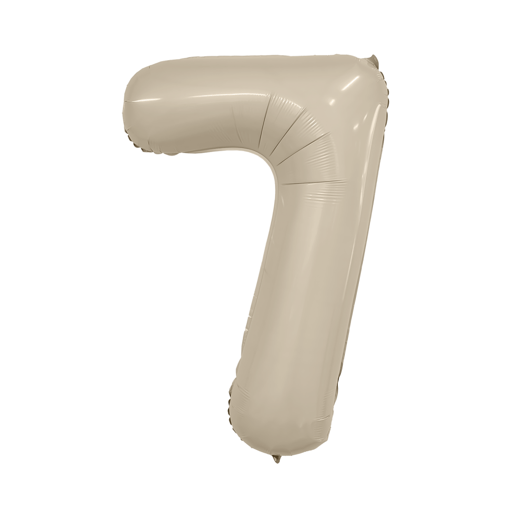 шар надувной Цифра 7 Slim Мистик крем