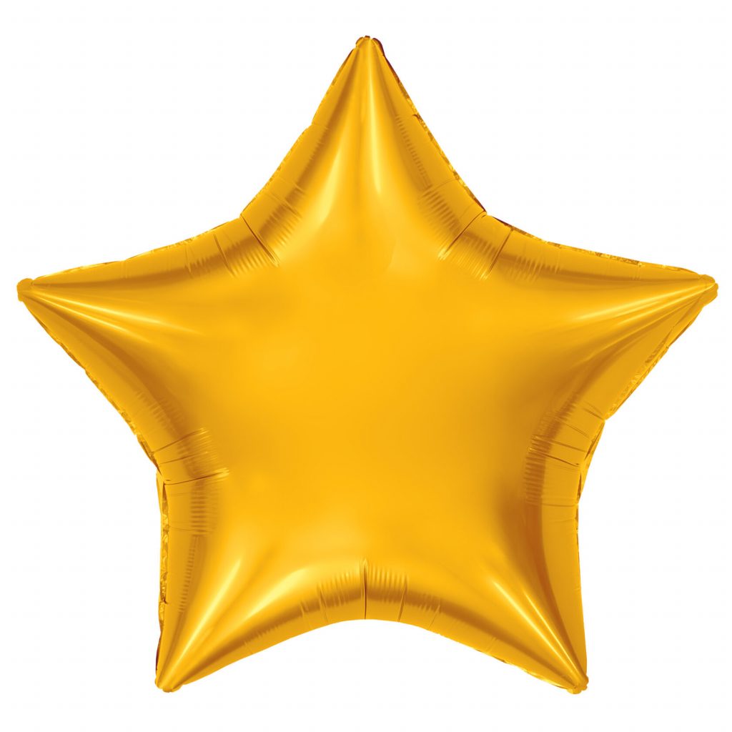 Шар Звезда 36″ / Янтарь Бохо / инд.упаковка