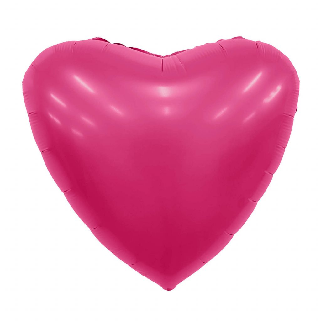 Шар Сердце 19″ / Мистик Viva Magenta