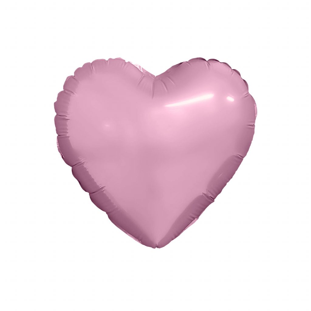 шар надувной Мини сердце 9/23 см., фламинго с клапаном