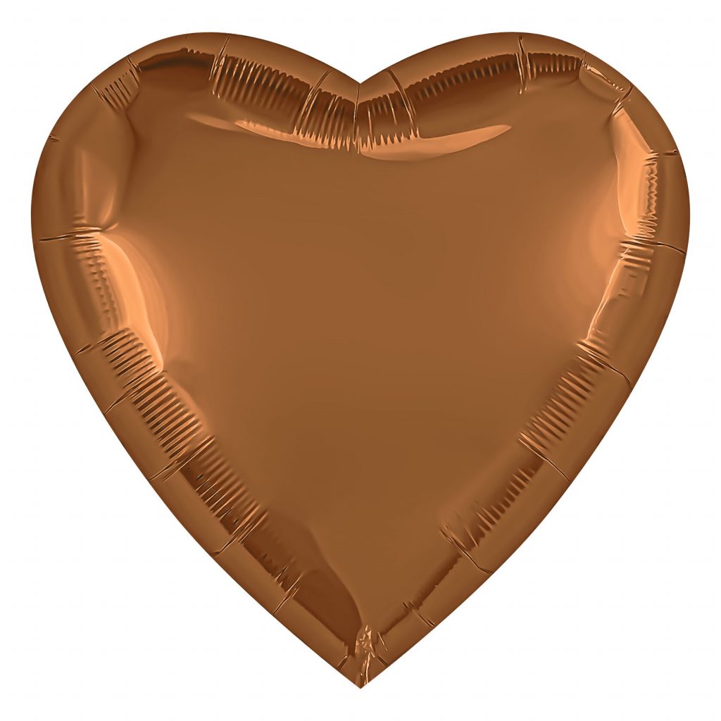 Шар Сердце 36» / Терракота Бохо / инд.упаковка