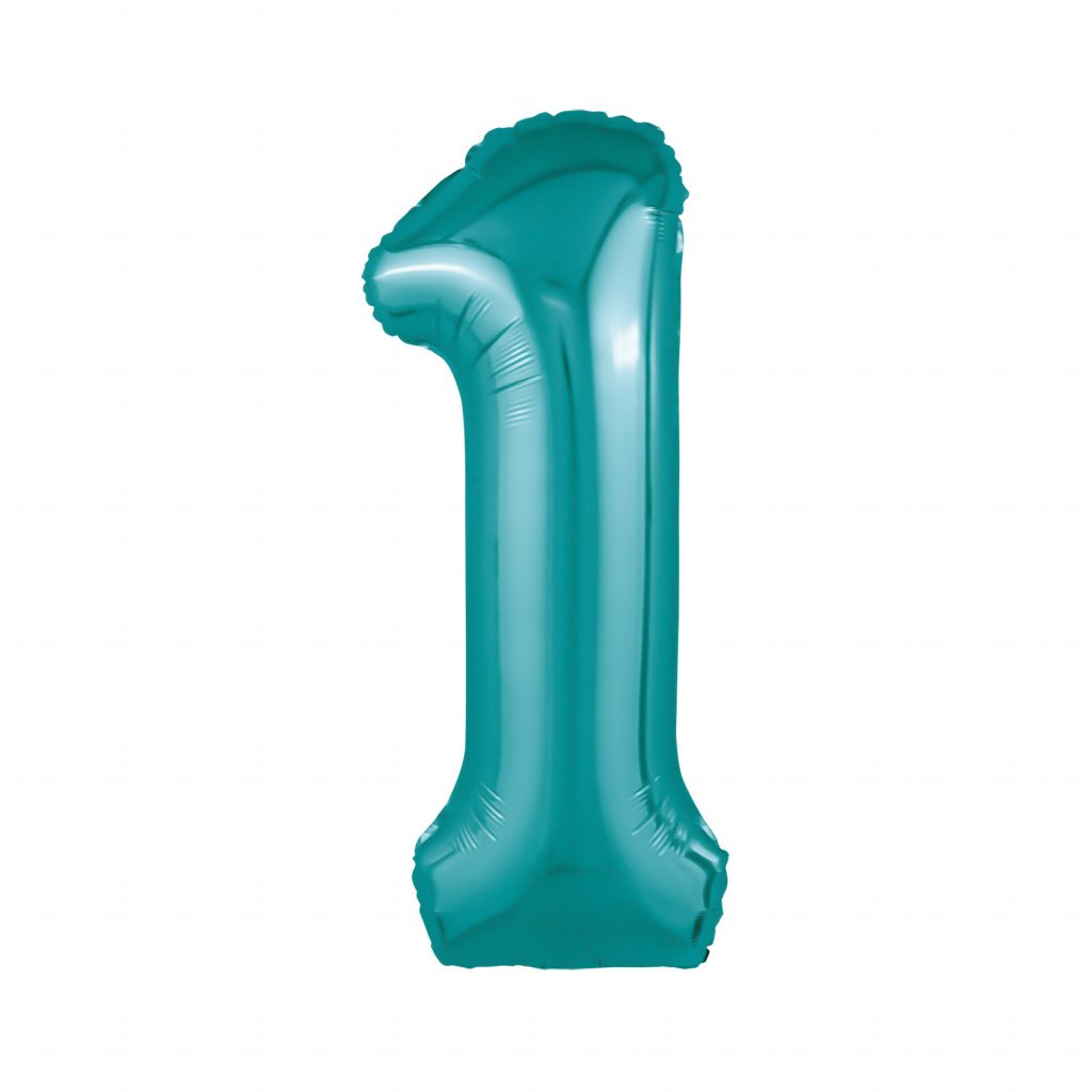 шар надувной Цифра 1 Slim Океан