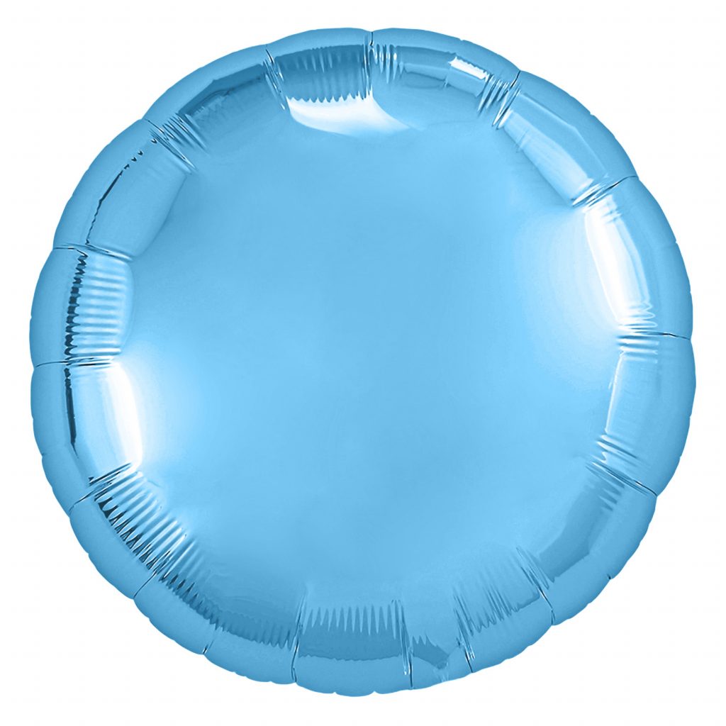 шар надувной круг 30’/ 75 см / холодный голубой