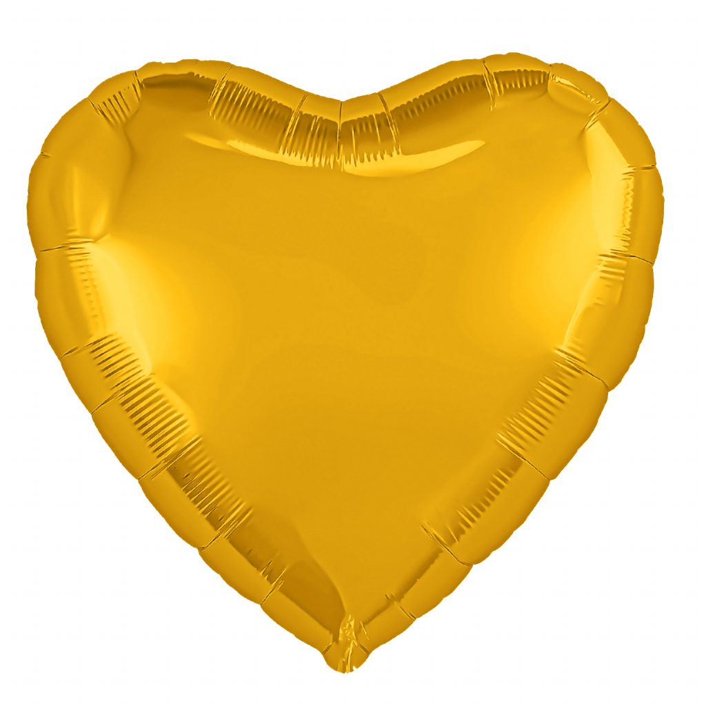 Шар Сердце 19″ / Янтарь Бохо