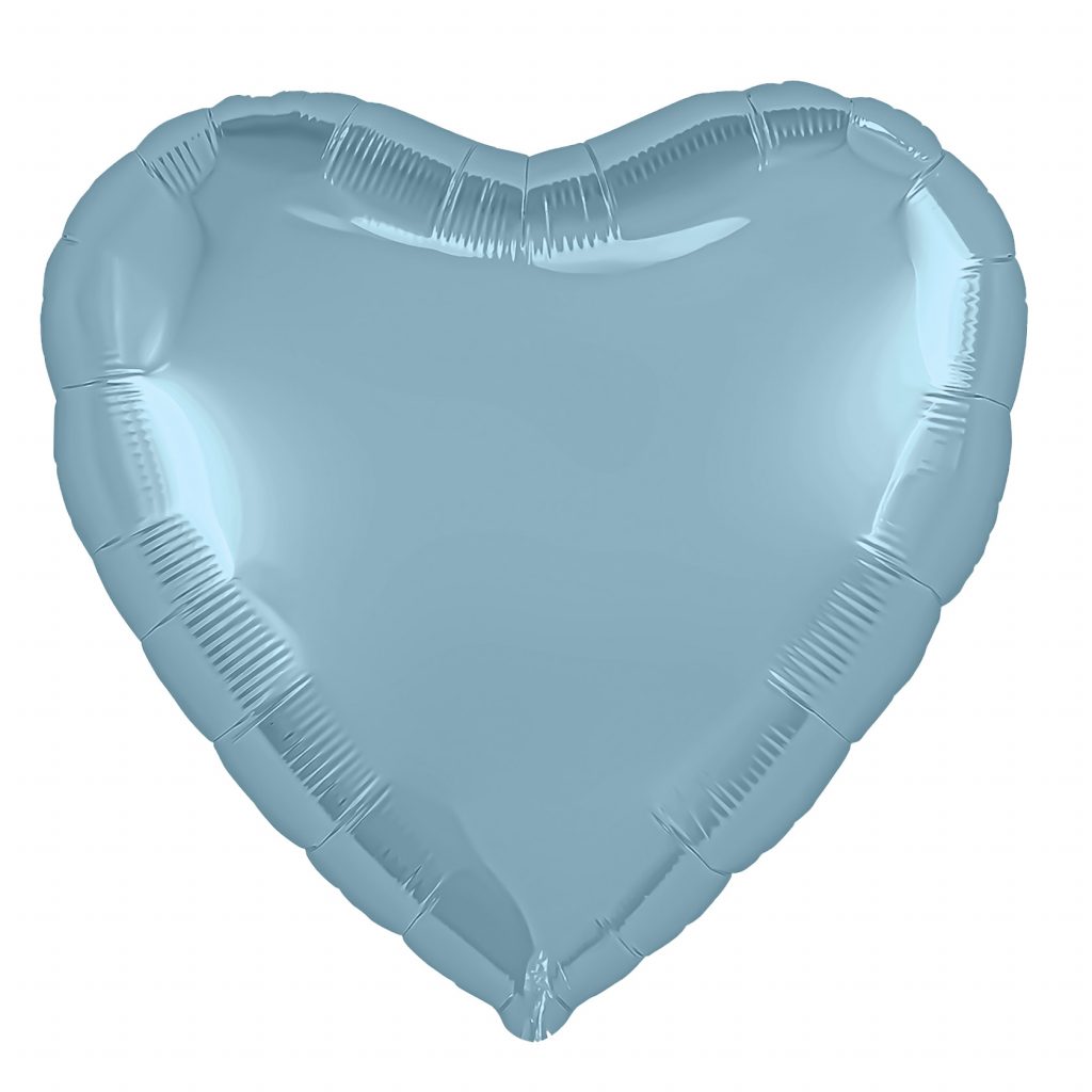 Шар Сердце 19″ / Утренний туман Бохо