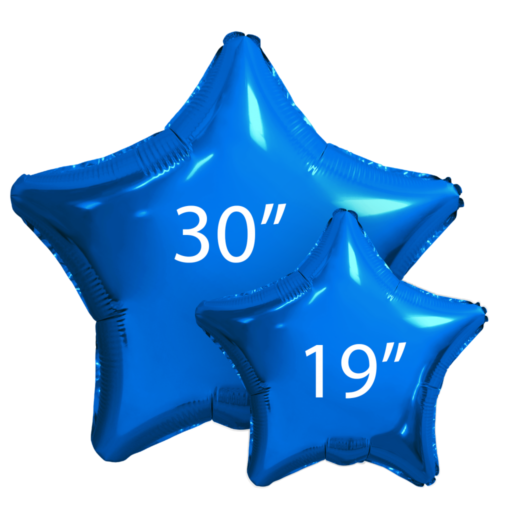 Шар Звезда 30′ / 76,5 см / Синий
