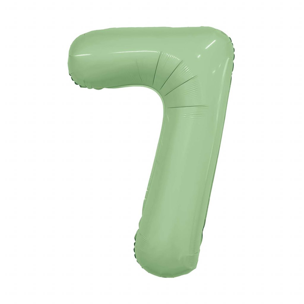 шар надувной Цифра 7 Slim Олива
