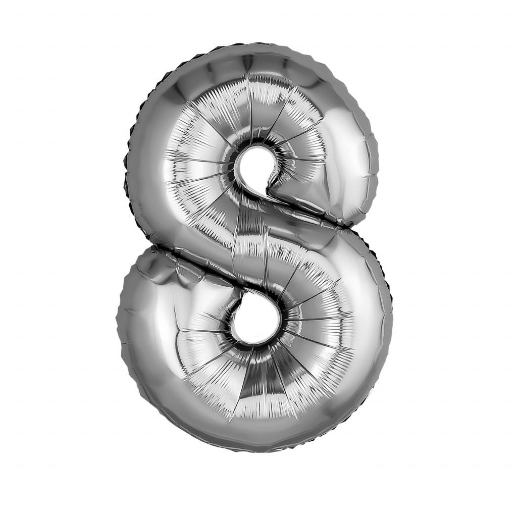 Шар Цифра 8 32′ / инд.упаковка
