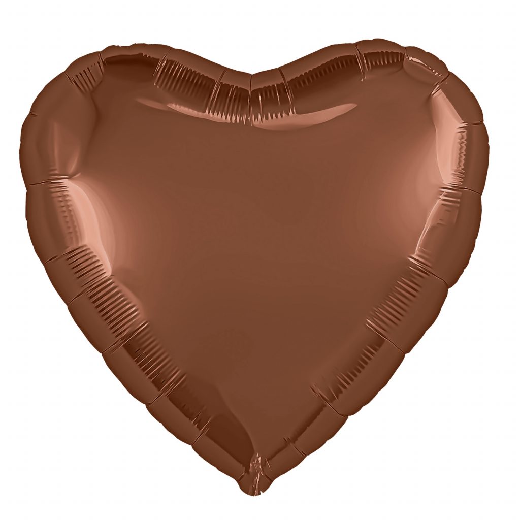 Шар Сердце 19″ / Терракота Бохо