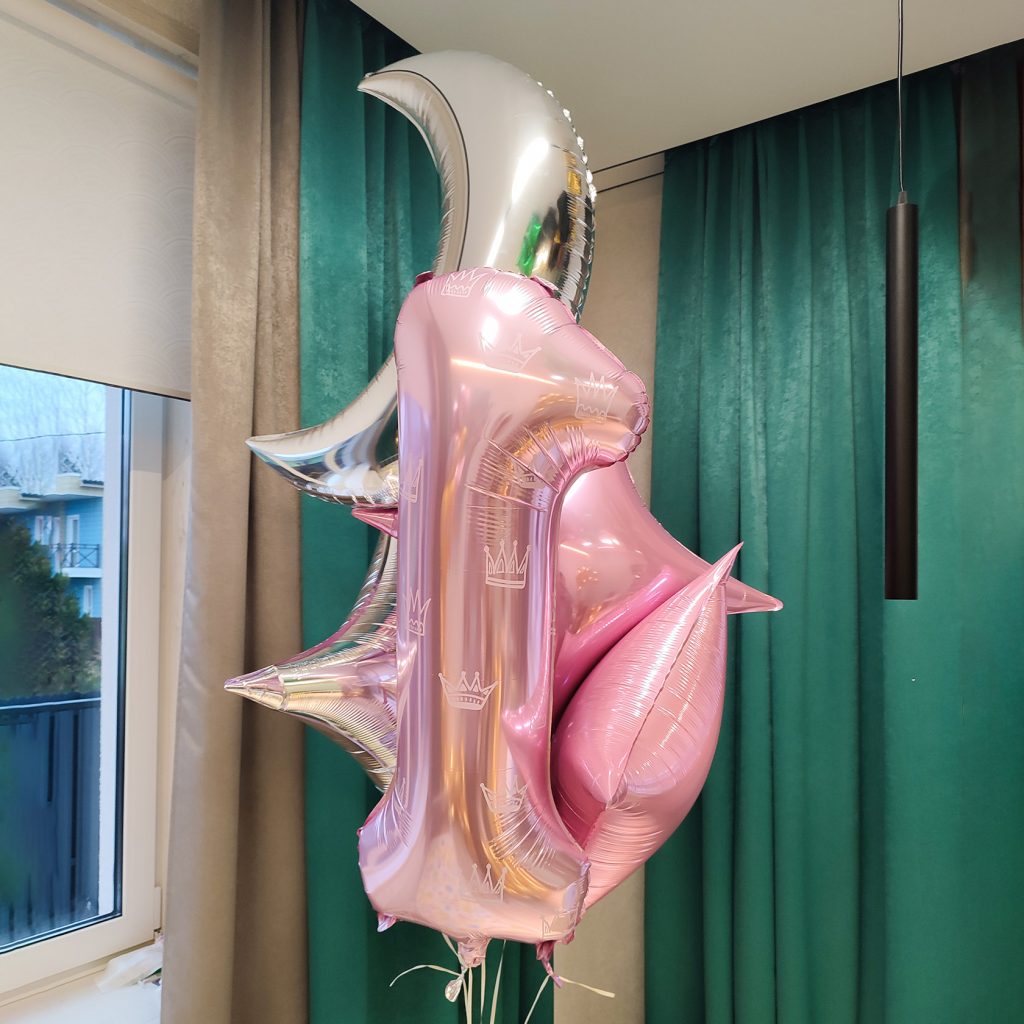 Шар Месяц 32′ / Серебро / инд.упаковка