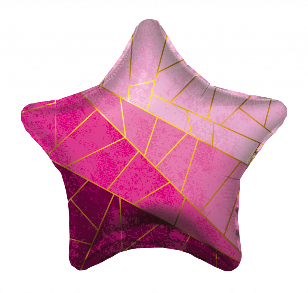 шар надувной звезда 21′ / мистик-розовое золото