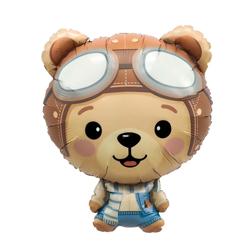 Шар Фигура Медведь пилот 59/74 см / инд.упаковка