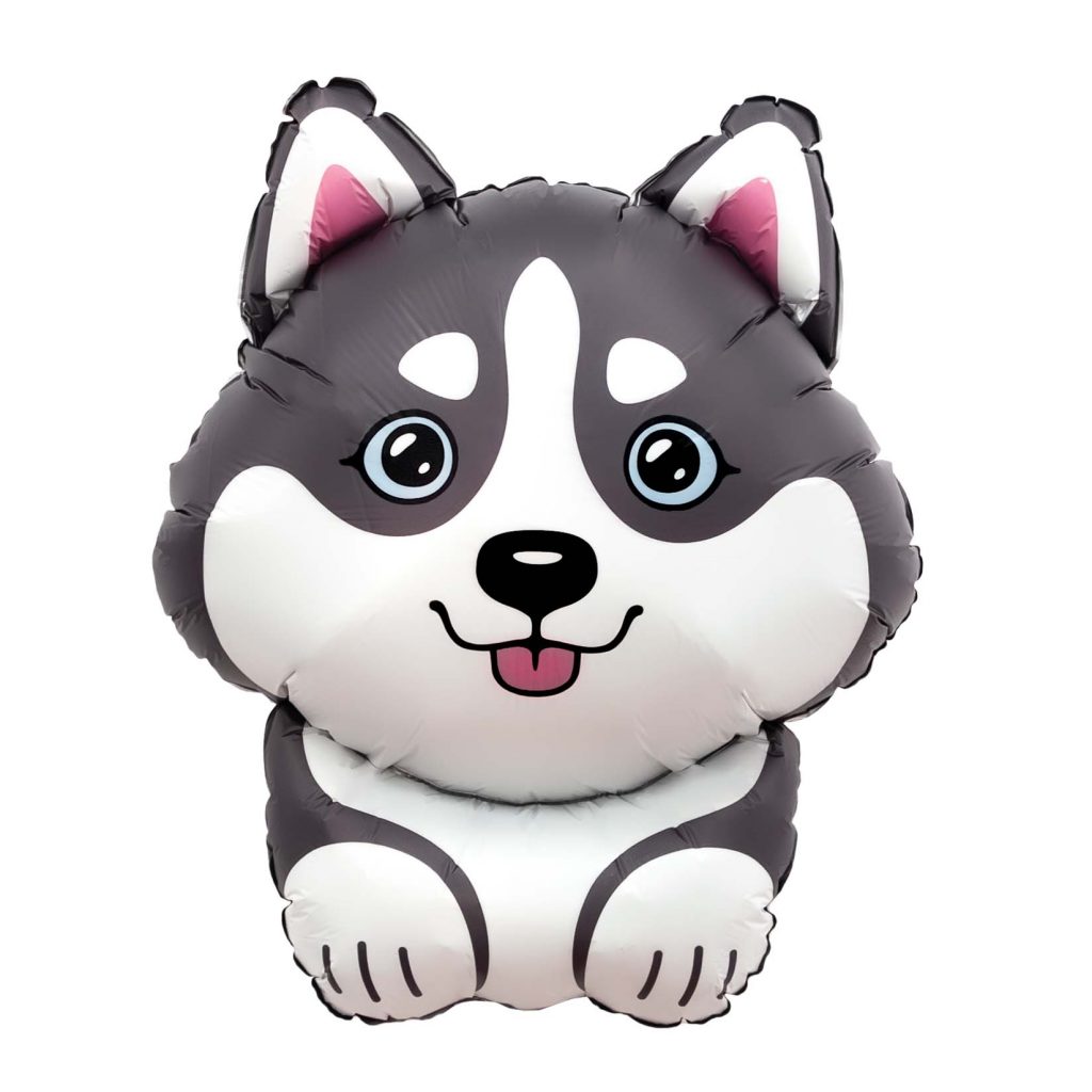 Шар Фигура Хаски 62/81 см / инд.упаковка